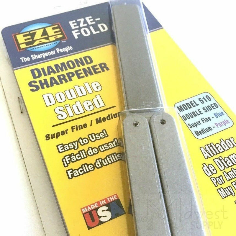 EZE-LAP Knife Sharpener Fold Out Super Fine and Medium Grit Combination Diamond L510 -EZE-Lap - Survivor Hand Precision Knives & Outdoor Gear Store