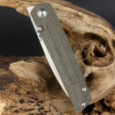 Artisan Sirius Folding Knife 3.54" S35VN Steel Blade Green Micarta Handle Z1849PODG -Artisan - Survivor Hand Precision Knives & Outdoor Gear Store