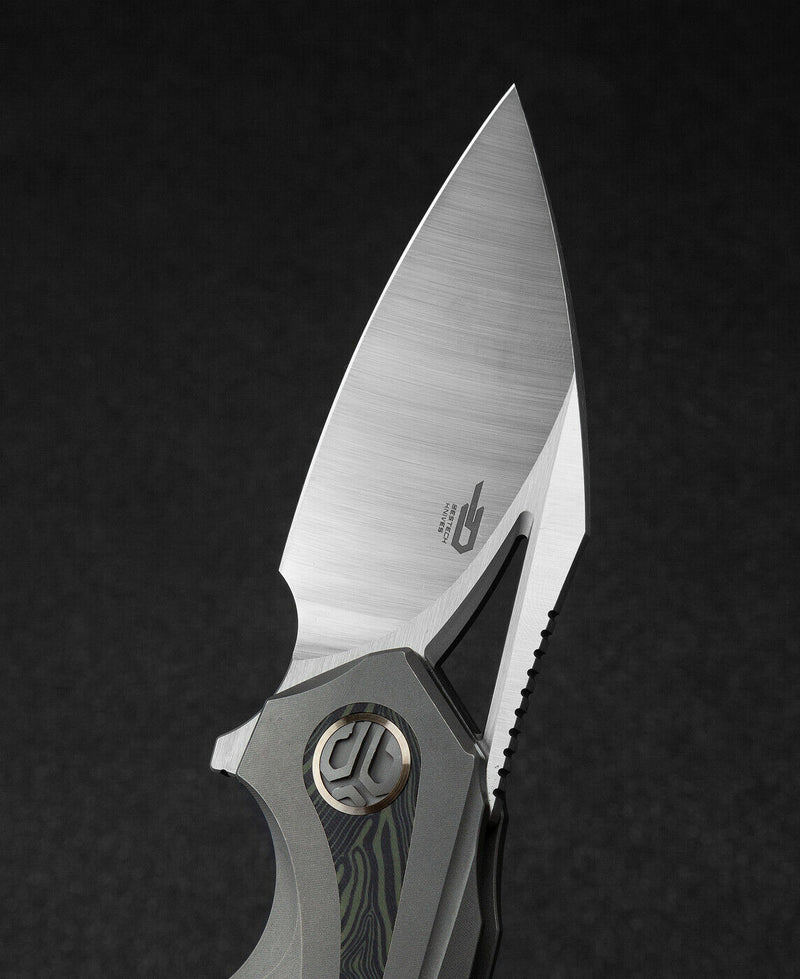 Bestech Knives Nuke Frame Folding Knife 2.63" M390 Steel Blade Titanium/G10 Handle T2107C -Bestech Knives - Survivor Hand Precision Knives & Outdoor Gear Store