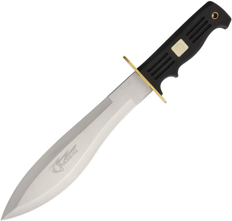 Frost Cutlery Quicksilver Bowie Fixed Knife 9.75" Stainless Steel/Drop Point Blade Black Rubber Handle S577 -Frost Cutlery - Survivor Hand Precision Knives & Outdoor Gear Store