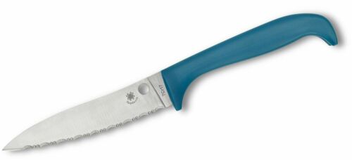 Spyderco Counter Puppy Kitchen Knife 3.5" 7Cr17MoV Steel Blade Blue Plastic Handle K20SBL -Spyderco - Survivor Hand Precision Knives & Outdoor Gear Store