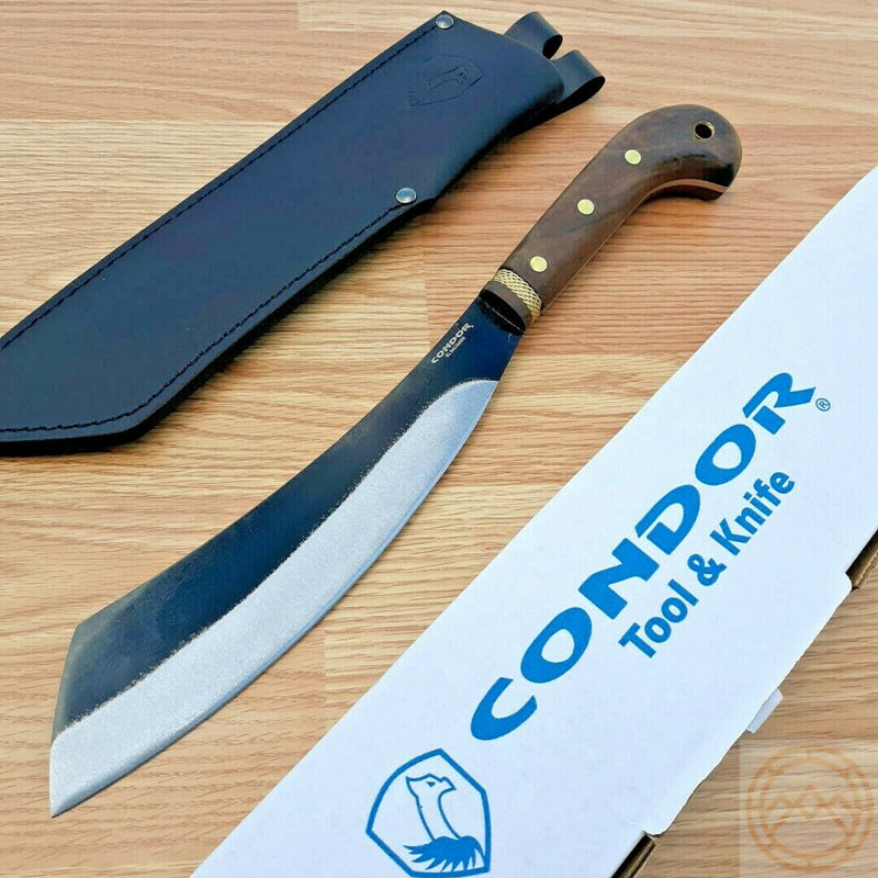 Condor Mini Parang Fixed Machete 10.5" 1075HC Steel Blade Walnut Handle 426105HC -Condor - Survivor Hand Precision Knives & Outdoor Gear Store