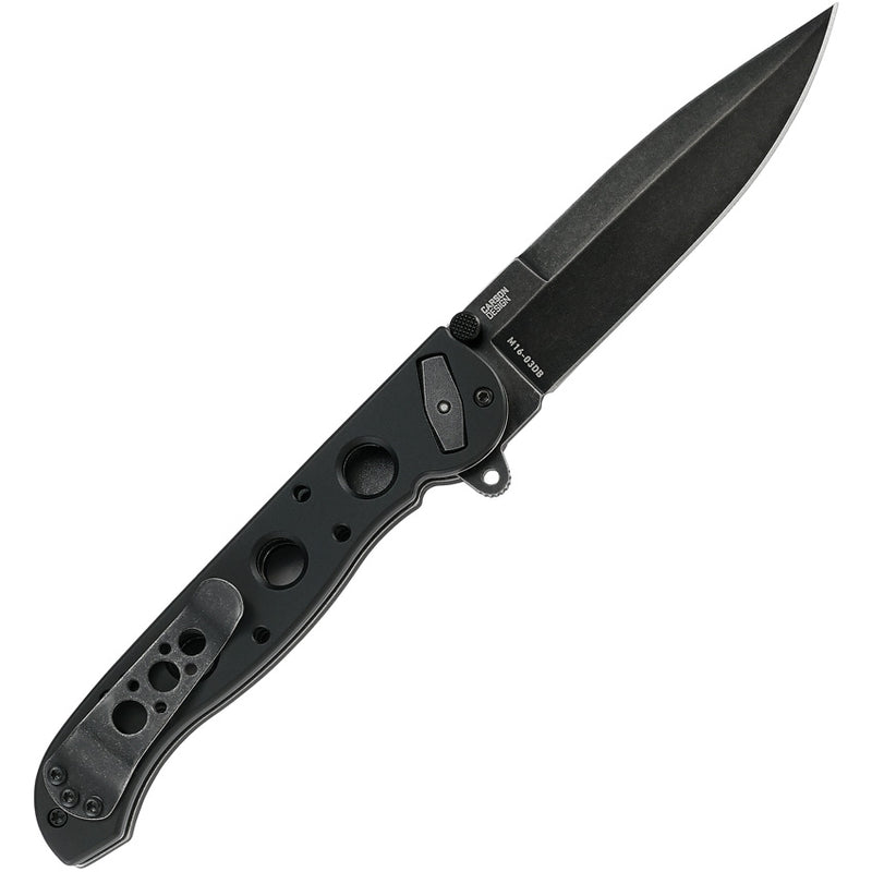 CRKT M16 Deadbolt Folding Knife 3.63" D2 Tool Steel Blade Black Aluminum Handle 03DB -CRKT - Survivor Hand Precision Knives & Outdoor Gear Store