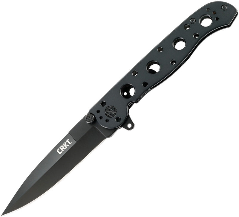 CRKT M16 Framelock Folding Knife 3.5" Stainless Steel Blade Black Stainless Steel Handle 03KS -CRKT - Survivor Hand Precision Knives & Outdoor Gear Store