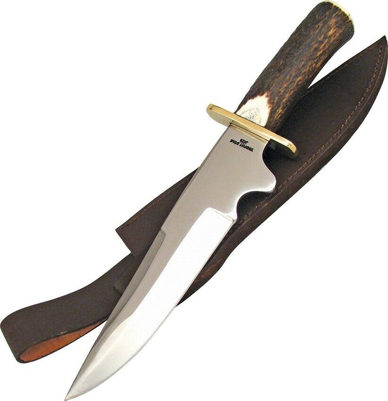 Frost Cutlery Bowie Fixed Knife 9" Stainless Blade Deer Stag/Pakkawood Handle S115 -Frost Cutlery - Survivor Hand Precision Knives & Outdoor Gear Store