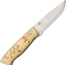 Brisa Trapper 95 Fixed Knife 3.75" O1 Tool Steel Full Blade Curly Birch Handle 2054 -Brisa - Survivor Hand Precision Knives & Outdoor Gear Store