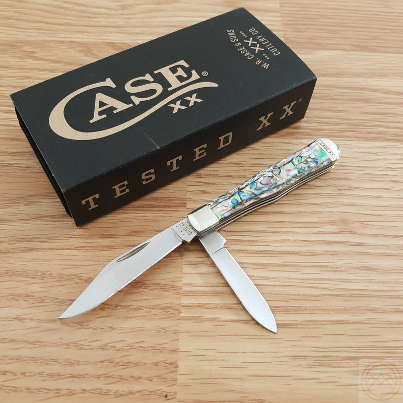 Case XX Swell Center Jack Pocket Knife Tru-Sharp Surgical Steel Blades Abalone Handle 12024 -Case Cutlery - Survivor Hand Precision Knives & Outdoor Gear Store
