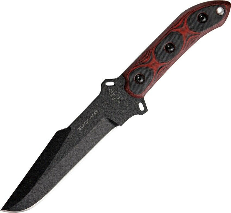 TOPS Fixed Knife 6" 1095HC Steel Full Tang Blade Red / Black G10 Handle BKHT01 -TOPS - Survivor Hand Precision Knives & Outdoor Gear Store