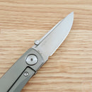 Real Steel Luna Boost Folding Knife 2.75" Bohler N690 Steel Blade Gray Titanium Handle 7071 -Real Steel - Survivor Hand Precision Knives & Outdoor Gear Store