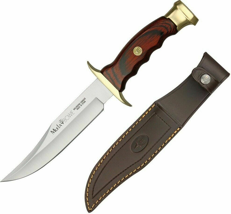 Muela Bowie Fixed Knife 6.12" Stainless Steel Blade Cocobolo Wood/Brass Handle BW16 -Muela - Survivor Hand Precision Knives & Outdoor Gear Store