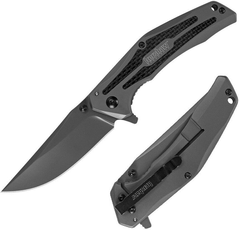 Kershaw Duojet Folding Knife 3.25" 8Cr13MoV Steel Blade Stainless/Carbon Fiber Handle 8300 -Kershaw - Survivor Hand Precision Knives & Outdoor Gear Store