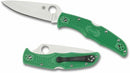 Spyderco Endura 4 Lockback Folding Knife 3.75" VG-10 Steel Blade Green Textured FRN Handle 10FPGR -Spyderco - Survivor Hand Precision Knives & Outdoor Gear Store