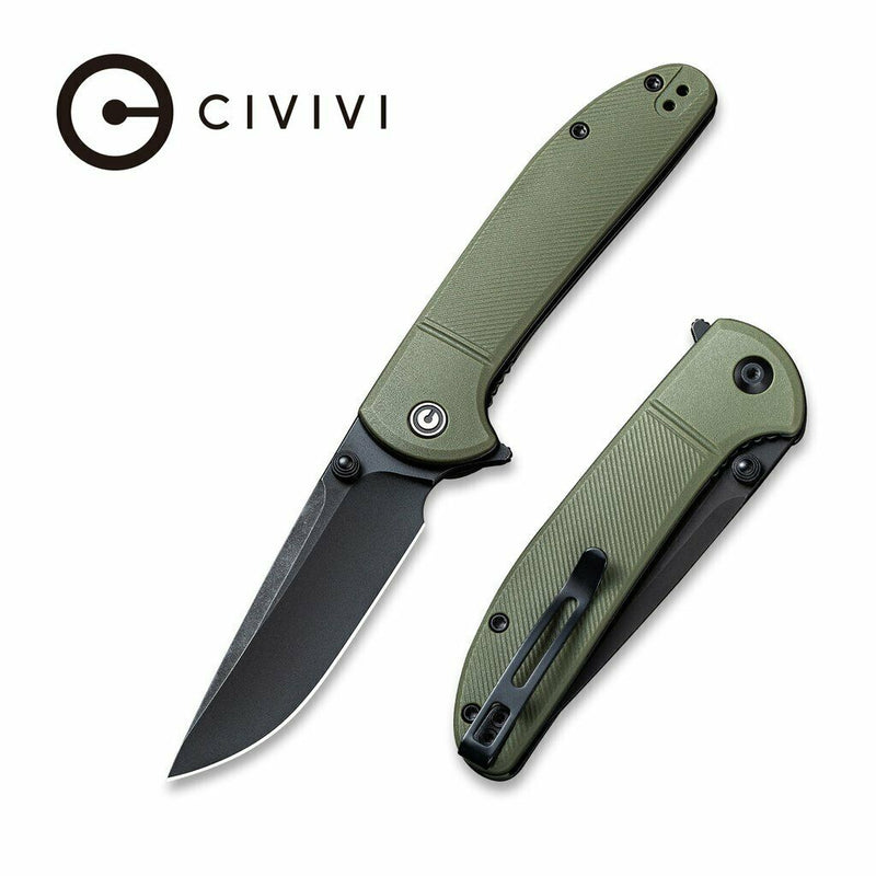 Civivi Badland Vagabon Folding Knife 3.25" 9Cr18MoV Steel Blade Green FRN Handle V -Civivi - Survivor Hand Precision Knives & Outdoor Gear Store