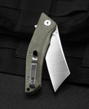 Bestech Knives Cubis Folding Knife 3.13" D2 Tool Steel Blade Beige Canvas Micarta Handle KG42B -Bestech Knives - Survivor Hand Precision Knives & Outdoor Gear Store