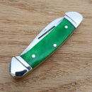 Rough Ryder Mini Canoe Pocket Knife Stainless Blades Green Smooth Bone Handle 057 -Rough Ryder - Survivor Hand Precision Knives & Outdoor Gear Store