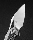 Bestech Knives Nuke Frame Folding Knife 2.63" M390 Steel Blade Gray Titanium/CF Handle T2107A -Bestech Knives - Survivor Hand Precision Knives & Outdoor Gear Store