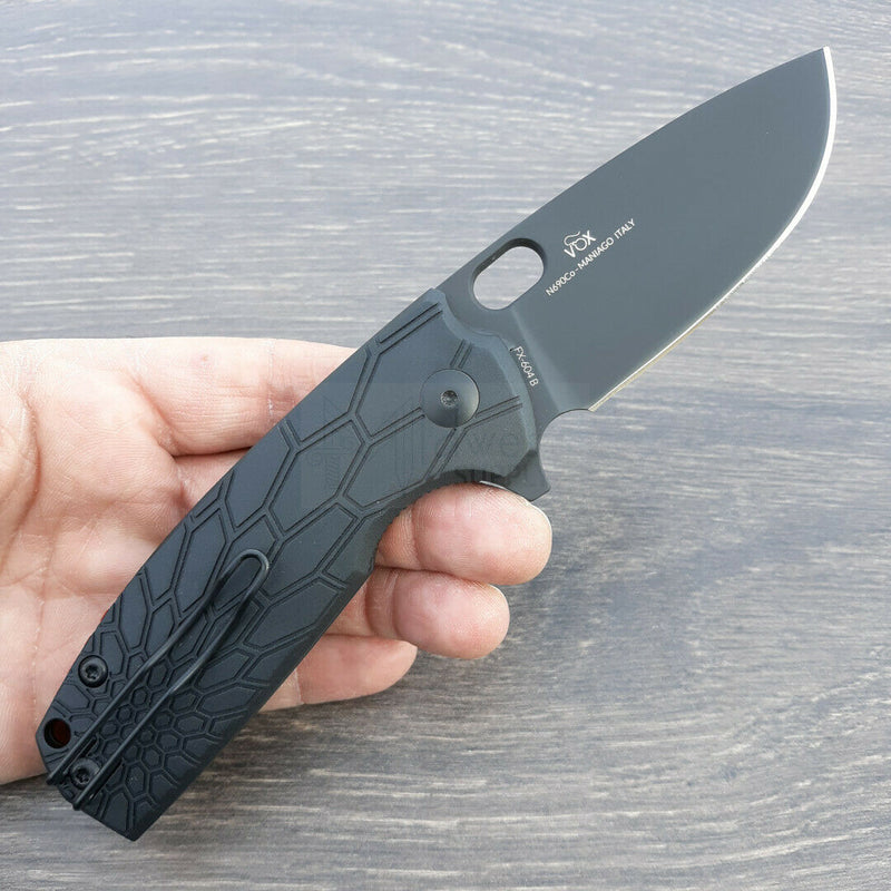 Fox Core Linerlock Folding Knife 3" Bohler N690 Steel Blade Black Textured FRN Handle X604B -Fox - Survivor Hand Precision Knives & Outdoor Gear Store