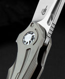 Bestech Knives WIBRA Folding Knife 3.5" Bohler M390 Steel Blade Bronze Anodized Titanium Handle KT2001D -Bestech Knives - Survivor Hand Precision Knives & Outdoor Gear Store