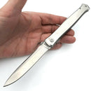Rough Ryder Thin Man Folding Knife 3.75" Stainless Steel Blade Stainless Handle 1860 -Rough Ryder - Survivor Hand Precision Knives & Outdoor Gear Store