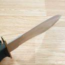 Frost Cutlery Quicksilver Bowie Fixed Knife 9.75" Stainless Steel/Drop Point Blade Black Rubber Handle S577 -Frost Cutlery - Survivor Hand Precision Knives & Outdoor Gear Store