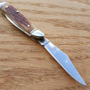 Rough Ryder Peanut Pocket Knife Stainless Steel Blades Amber Jigged Bone Handle 110 -Rough Ryder - Survivor Hand Precision Knives & Outdoor Gear Store