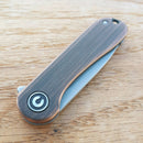 Civivi Mini Elementum Folding Knife 1.88" 14C28N Steel Blade Rubbed/Copper Handle C18062Q2 -Civivi - Survivor Hand Precision Knives & Outdoor Gear Store