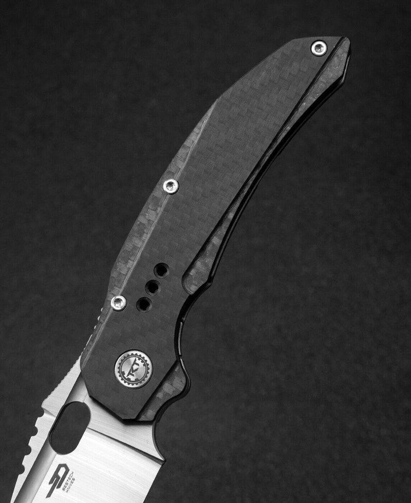 Bestech Knives Exploit Folding Knife 3.13" S35VN Steel Blade Gray Titanium/Carbon Fiber Handle KT2005E -Bestech Knives - Survivor Hand Precision Knives & Outdoor Gear Store