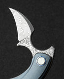 Bestech Strelit Framelock Folding Knife 2.13" Damascus Steel Blade Titanium Handle KT2103I -Bestech Knives - Survivor Hand Precision Knives & Outdoor Gear Store