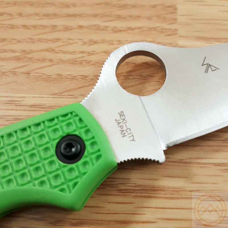 Spyderco Atlantic Salt Lockback Folding Knife 3.63" LC 200 N Tool Steel Blade Green Bi-Directional Texture FRN Handle C89FPGR -Spyderco - Survivor Hand Precision Knives & Outdoor Gear Store