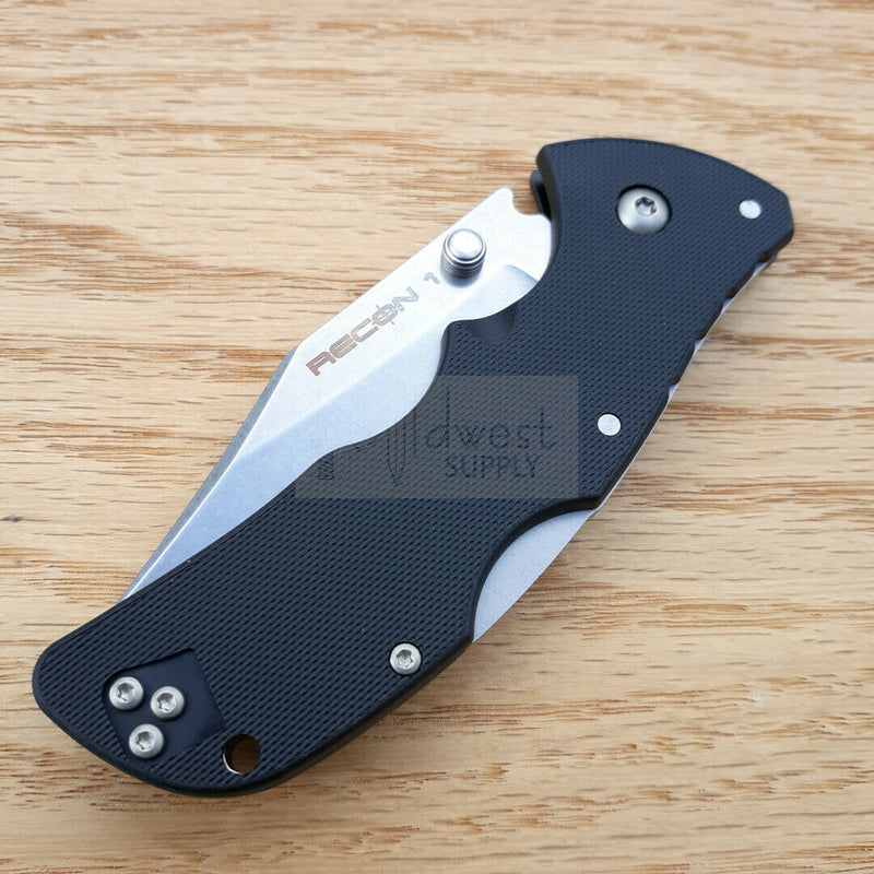 Cold Steel Mini Recon 1 Folding Knife 3" AUS-10A Steel Blade Black GRN Handle 27BAC -Cold Steel - Survivor Hand Precision Knives & Outdoor Gear Store