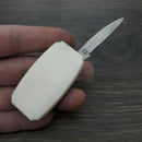 Frost Money Clip Pocket Knife 1.25" Stainless Steel Blade Bone/Stainless Handle 15447SB -Frost Cutlery - Survivor Hand Precision Knives & Outdoor Gear Store