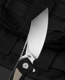 Bestech Knives Kasta Linerlock Folding Knife 3.5" 154CM Steel Blade Black And Tan G10 Handle KG45B -Bestech Knives - Survivor Hand Precision Knives & Outdoor Gear Store