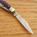 Rough Ryder Sparkle Stockman Pocket Knife Stainless Steel Blades Purple Glitter Acrylic Handle 2018 -Rough Ryder - Survivor Hand Precision Knives & Outdoor Gear Store
