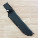 Frost Cutlery Quicksilver Bowie Fixed Knife 10.25" Stainless Steel Blade Black Finger Grooved Rubberized Handle S578RUBB -Frost Cutlery - Survivor Hand Precision Knives & Outdoor Gear Store