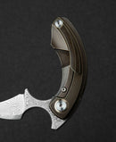 Bestech Knives Strelit Folding Knife 2.13" Damascus Steel Blade Titanium Handle KT2103J -Bestech Knives - Survivor Hand Precision Knives & Outdoor Gear Store