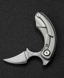 Bestech Knives STRELIT Folding Knife 2.13" Damascus Steel Blade Gray Titanium Handle KT2103G -Bestech Knives - Survivor Hand Precision Knives & Outdoor Gear Store