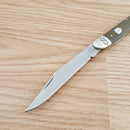 Rough Ryder Large Toothpick Folding Knife 440 Steel Blade Brown Burlap Micarta Handle 2328 -Rough Ryder - Survivor Hand Precision Knives & Outdoor Gear Store