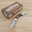 Rough Ryder Bow Canoe Pocket Knife 440 Steel Blades Brown Burlap Micarta Handle 2376 -Rough Ryder - Survivor Hand Precision Knives & Outdoor Gear Store