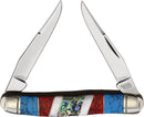 Rough Ryder Muskrat Pocket Knife Stainless Blades Stone/Abalone/MOP/Turquoise Handle 2401 -Rough Ryder - Survivor Hand Precision Knives & Outdoor Gear Store