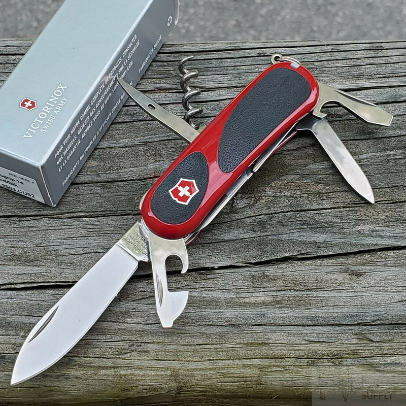 Victorinox Swiss Army Evolution Grip 14 Pocket Knife Stainless Implements With Scissors Nylon Handle 23903CX4 -Victorinox - Survivor Hand Precision Knives & Outdoor Gear Store