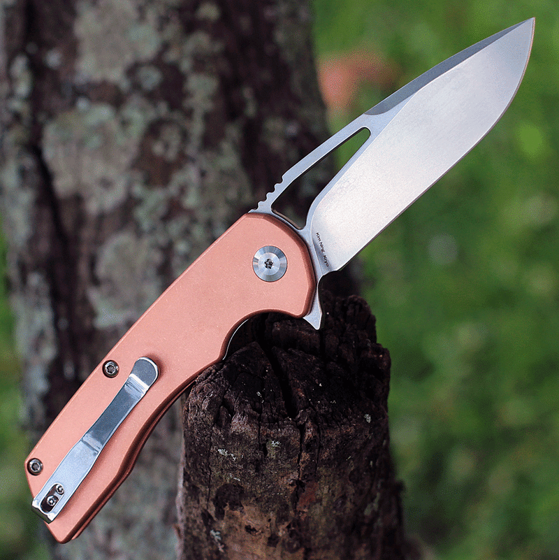 Kansept Kryo Framelock Folding Knife 3.5" S35VN Steel Blade Anodized Copper Handle 001C1 -Kansept Knives - Survivor Hand Precision Knives & Outdoor Gear Store