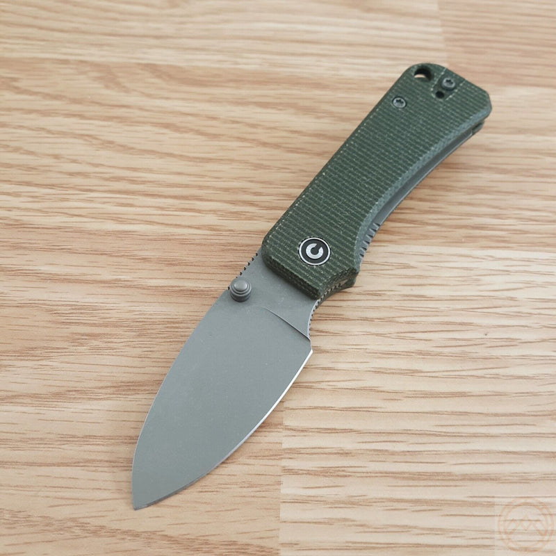 Civivi Baby Banter Linerlock Folding Knife 2.25" Nitro-V Steel Blade Green Canvas Micarta Handle VC19068SB1 -Civivi - Survivor Hand Precision Knives & Outdoor Gear Store