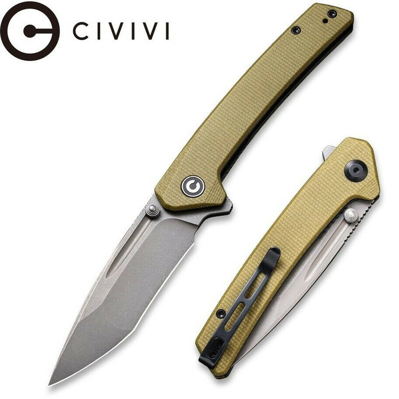 Civivi Keen Nadder Linerlock Folding Knife 3.5" Bohler N690 Steel Blade Micarta Handle C2021C -Civivi - Survivor Hand Precision Knives & Outdoor Gear Store