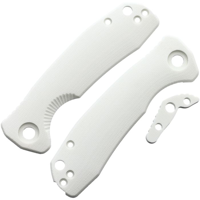 Honey Badger Knives White G10 Handle Set Small Is Only Compatible With Brand 4061 -Honey Badger Knives - Survivor Hand Precision Knives & Outdoor Gear Store