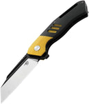Bestech Knives Rockface Linerlock Folding Knife 3.75" D2 Tool Steel Blade Black And Yellow G10 Handle KG46A -Bestech Knives - Survivor Hand Precision Knives & Outdoor Gear Store