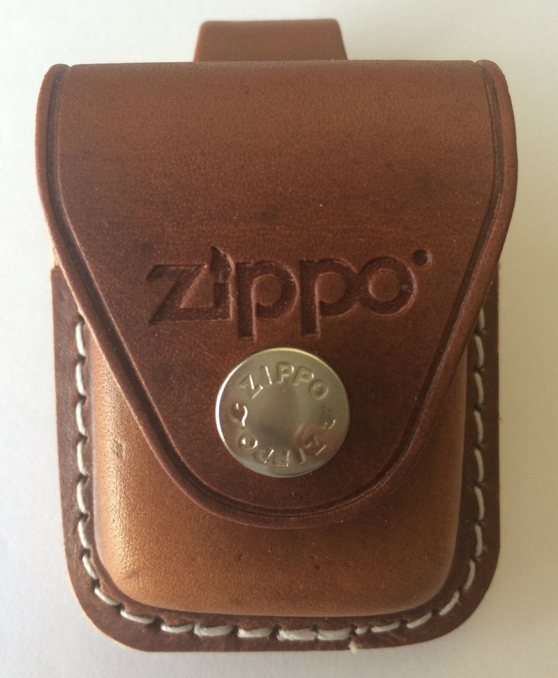 Zippo Lighter Pouch Fits Any Standard Lighter Brown Leather Construction Snap Closure 17040 -Zippo - Survivor Hand Precision Knives & Outdoor Gear Store