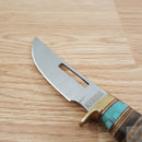 Rough Ryder Fixed Knife 4.5" Stainless Steel Skinner Blade Leather And Turquoise Handle 2390 -Rough Ryder - Survivor Hand Precision Knives & Outdoor Gear Store