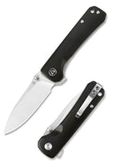 QSP Knife Hawk Folding Knife 3.25" Sandvik 14C28N Steel Blade Ebony Wood Handle 131P1 -QSP Knife - Survivor Hand Precision Knives & Outdoor Gear Store