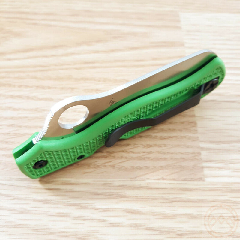 Spyderco Atlantic Salt Lockback Folding Knife 3.63" LC 200 N Tool Steel Blade Green Bi-Directional Texture FRN Handle C89FPGR -Spyderco - Survivor Hand Precision Knives & Outdoor Gear Store