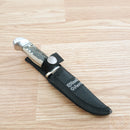 Frost Cutlery Fixed Knife 4" Stainless Steel Blade Stag Bone Resin/Nickel Silver Guard/Aluminum Pommel Handle W600SBR -Frost Cutlery - Survivor Hand Precision Knives & Outdoor Gear Store